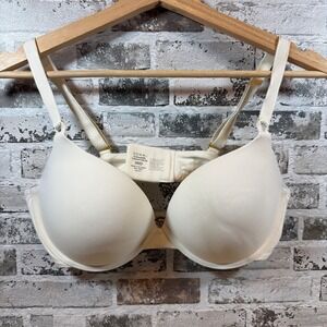 Soma Embraceable Tailored Push Up Bra 36D Ivory Off White Underwire 082101